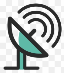 Satellite Communications Antenna Icon - Transparent PNG Antena Icono
