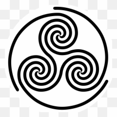 Spiral Clipart Simple - Celtic Triple Spiral Svg Png Celtic Spiral Transparent,Spiral Transparent