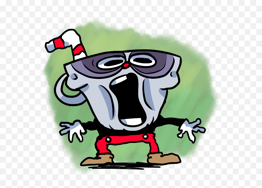 Mr Clipart Lazy Boss Transparent Free For - Sr Pelo Style Cuphead Png,Cuphead Transparent