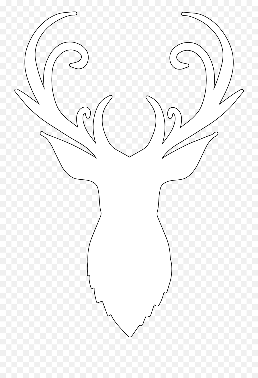 Free Reindeer Antler Head Svg Cut File - Free Pretty Things Silhouette Reindeer Svg Png,Christmas Antlers Png