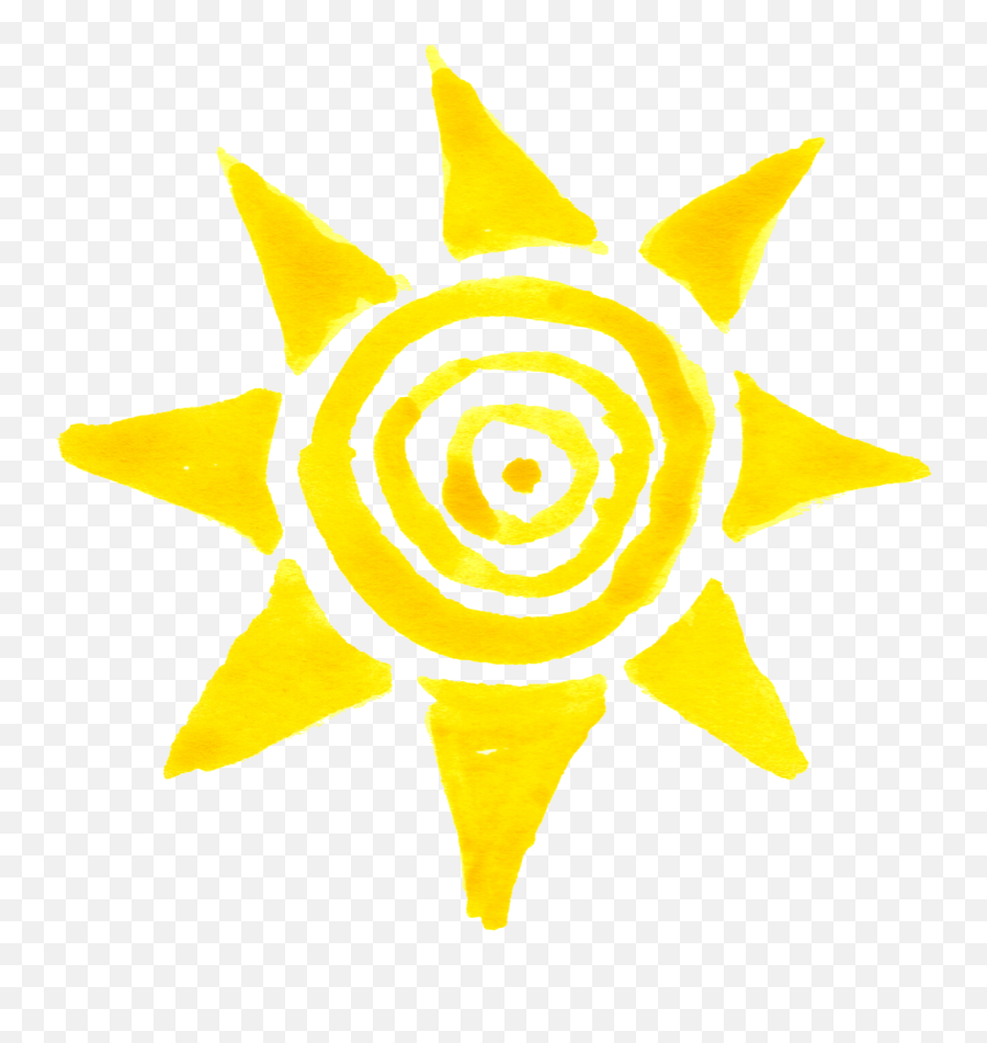 Clipart Sun Watercolor Png Sunshine Transparent