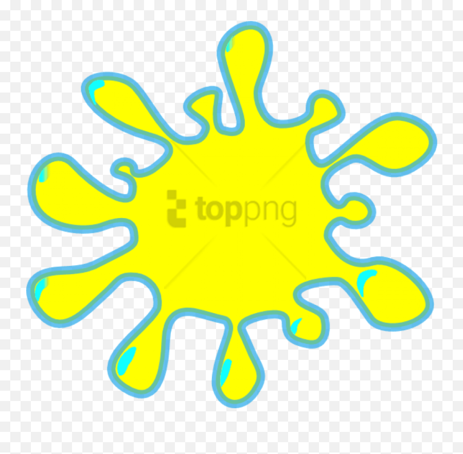 Yellow Splash Clip Art - Transparent Blob Of Color Png,Yellow Splash Png