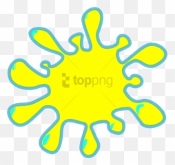 Yellow Splash Clip Art - Transparent Blob Of Color png