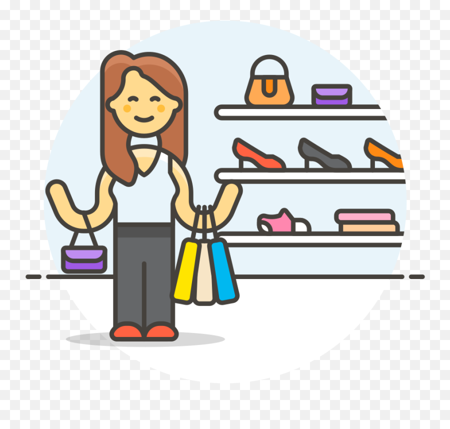 Shopping Shoes Woman Icon - Woman Shopping Png Icon,Shopping Icon Png