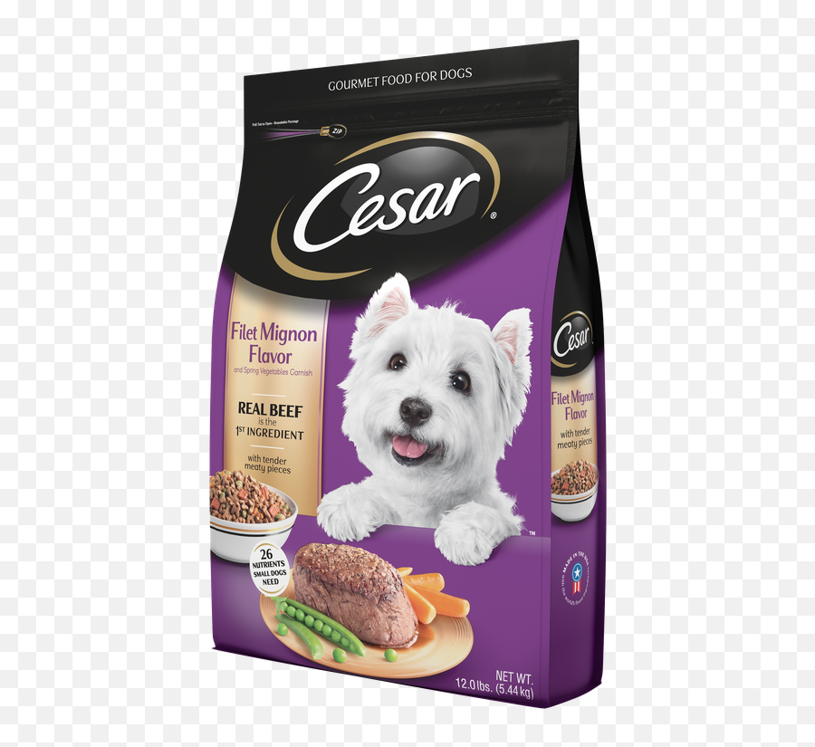 Download Cesar Dry Filet Mignon Flavor With Spring - Cesar Dry Dog Food Png,Dog Food Png