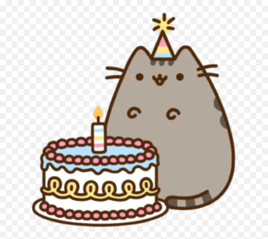 Download Food Pusheen Birthday Cake Cat Hq Image Free Png - Pusheen Birthday Png,Birthday Cake Icon Transparent Background