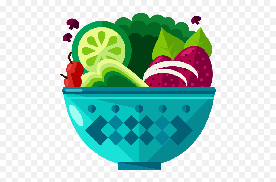 Vector Icons Designed - Healthy Food Icon Color Png,Transparent Salad Icon