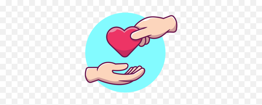 Best Premium Hand Heart Gesture Illustration Download In Png - Sharing Love Poster,Hand Heart Icon