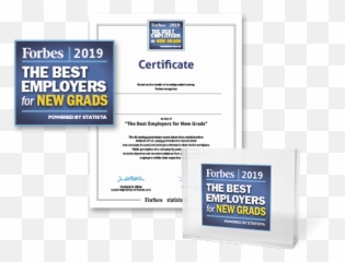 Best Employers For New Grads 2019 - Electric Blue Png,Forbes Logo Png