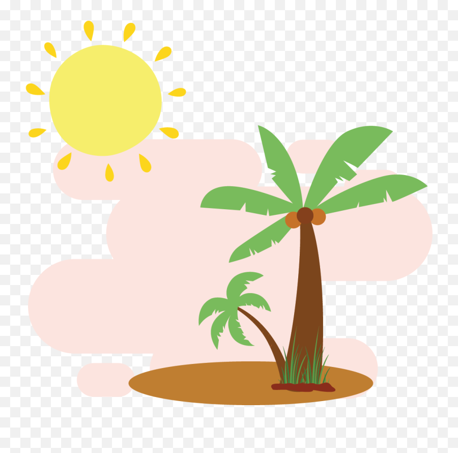 Summer Coconut Tree Icon Background Graphic By Goodtelangid - Language Png,Icon Backround