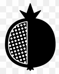 Filepomegranate Icon Black 01svg - Wikimedia Commons Pomegranate Svg Png,Pomegranate Transparent