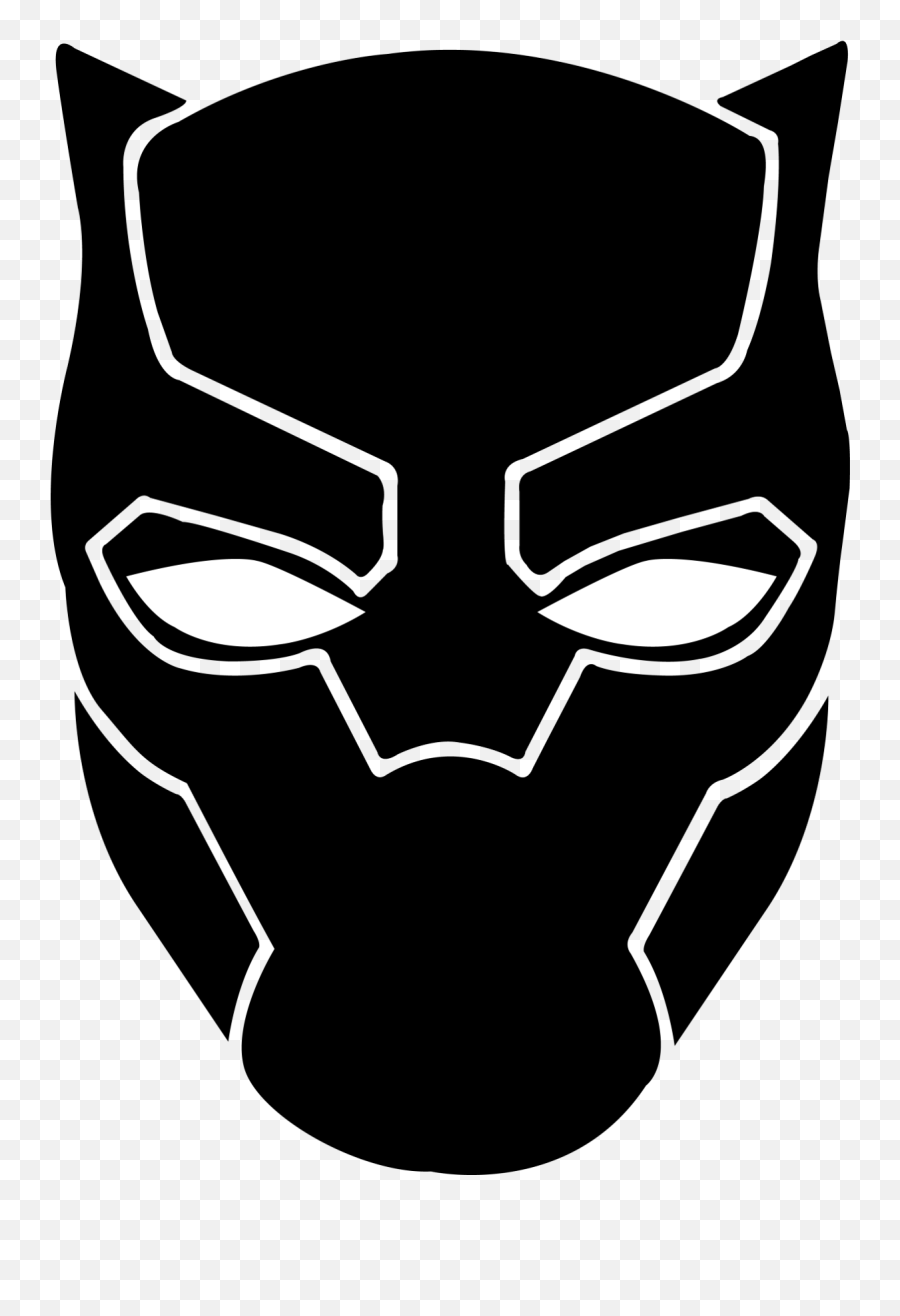 Black Panther Minimalist Clipart - Drawing Black Panther Face Png,Black Panther Head Png