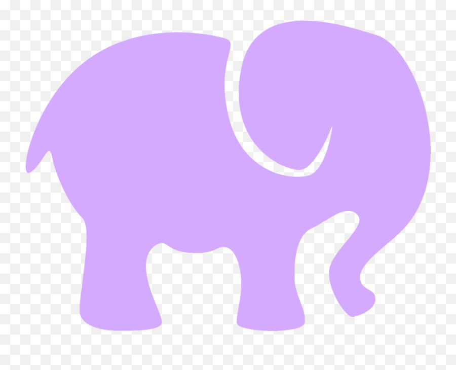 Elephant Baby Decoration - Purple Elephant Clipart Png,Elephant Silhouette Png