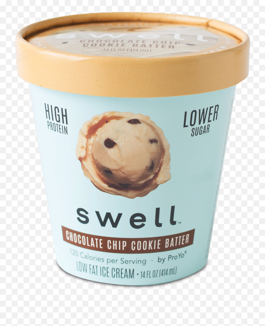 Swell Chocolate Chip Cookie Batter Ice Cream - The Next Wave Swell Chocolate Chip Cookie Batter Png,Ice Cream Transparent