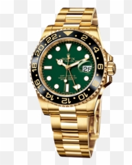 Rolex Submariner Gold Green Png - Rolex Gmt Master 2 Green,Rolex Watch Png