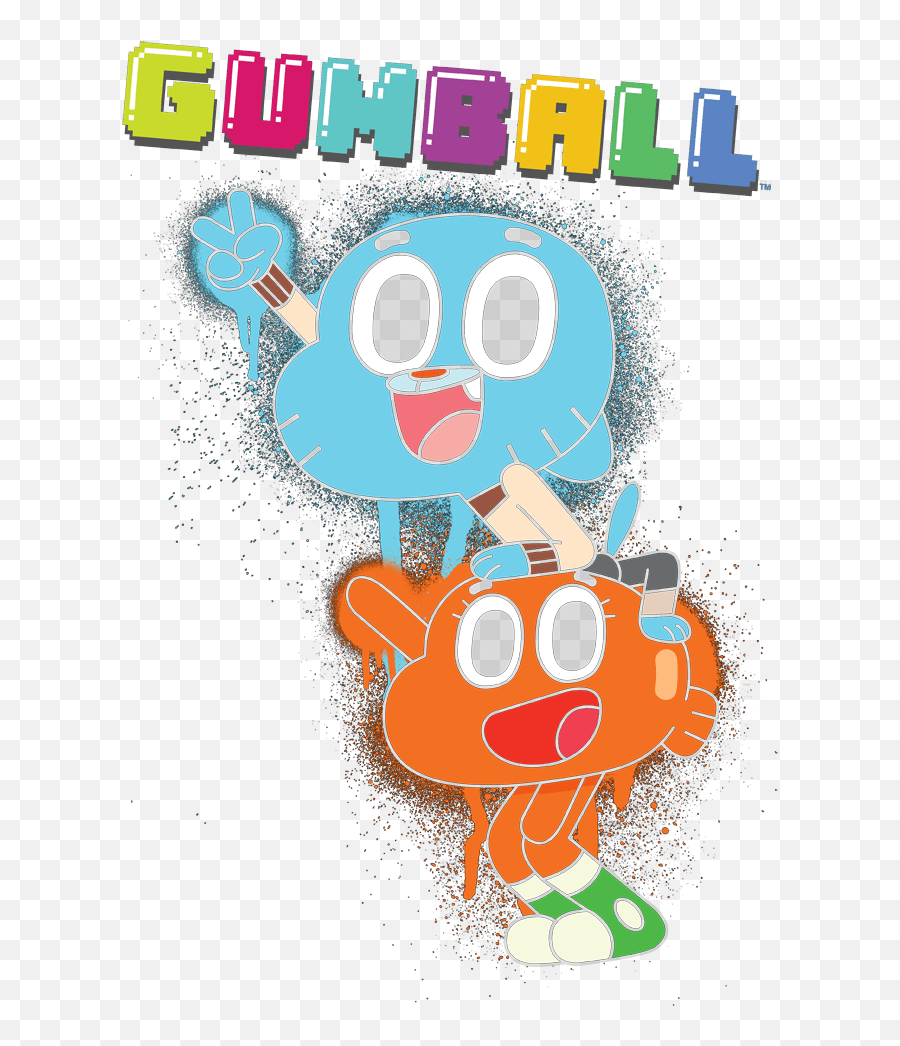 The Amazing World Of Gumball Spray Menu0027s Tall Fit T - Shirt Amazing World Of Gumball Png,Gumball Png