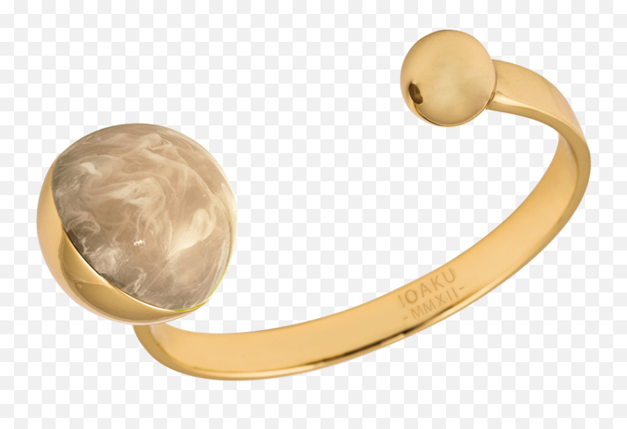 Download Ioaku The Planet Bracelet Gold Light Brown - Silver Gold Png,Gold Light Png