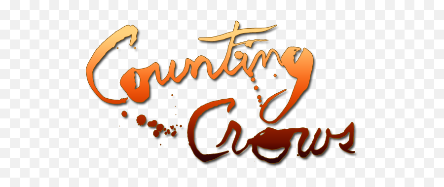Download Counting Crows Image - Counting Crows Logo Calligraphy Png,Crows Png