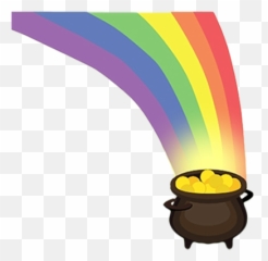 Picture - Transparent Rainbow Pot Of Gold png