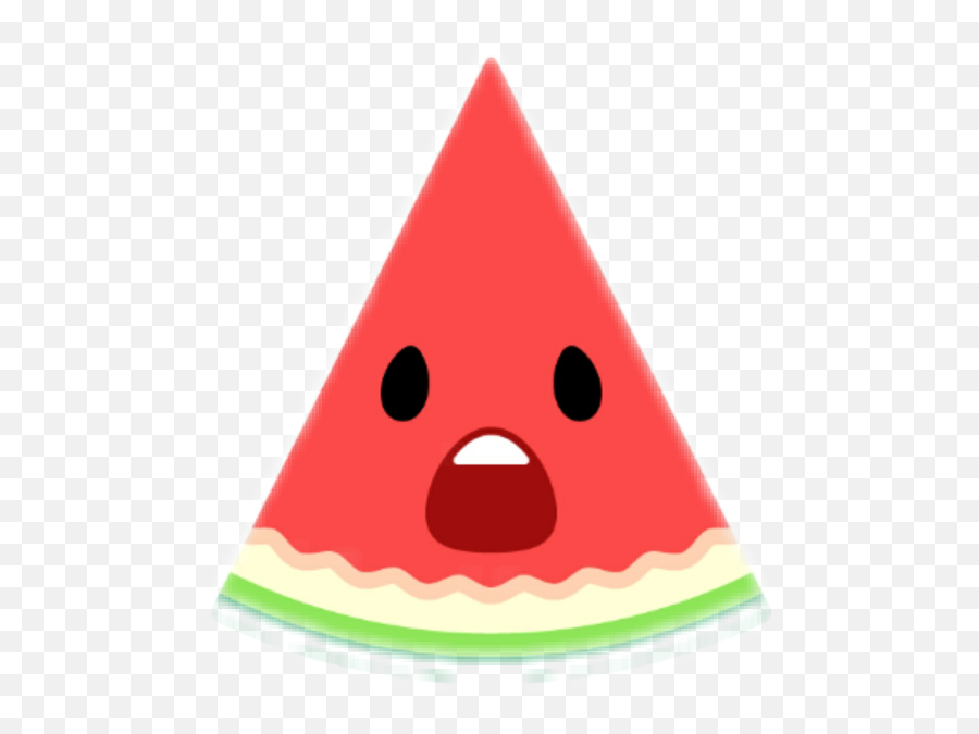 Fruit Food Cute Emoji Emoticon Shock Shocked - Watermelon Clipart Cute Fruit Png,Shocked Emoji Transparent