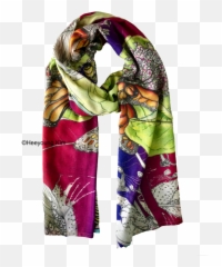 Monarch Scarf Cashmere U0026 Silk - Shopbotanical Art By Heeyoung Kim Png,Silk Png