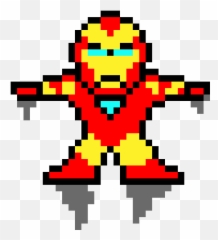 Flying Iron Man - Fall Out Boy Pixel Art Png,Iron Man Flying Png