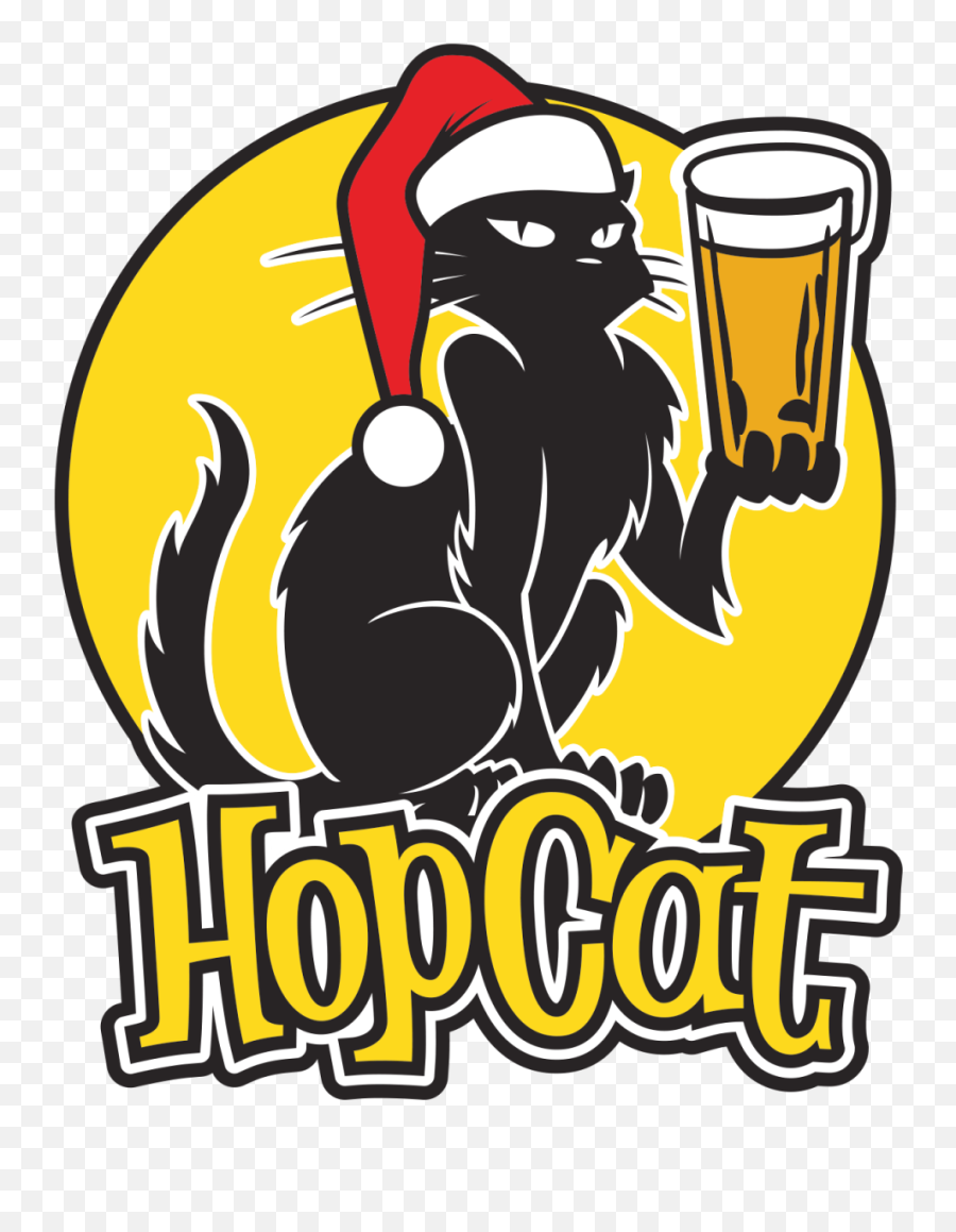Hopcat Christmas Brewery Logos Wine And Spirits Ann Arbor - Hopcat Port St Lucie Png,Christmas Logos