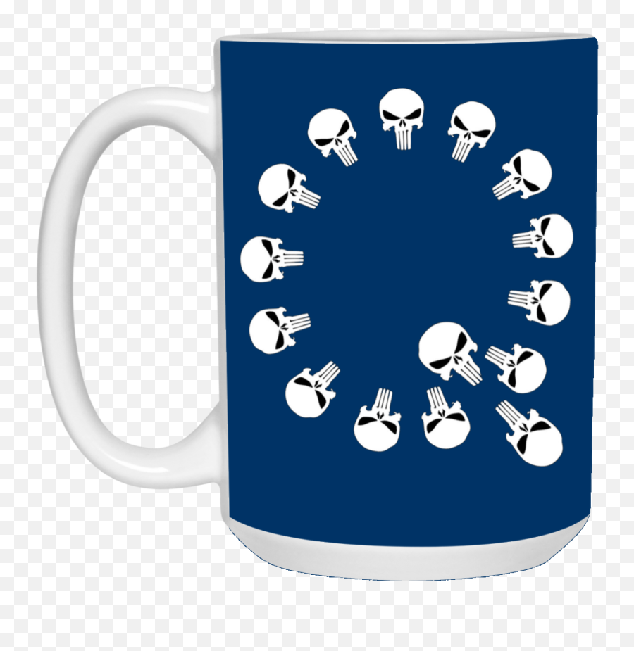Qanon Punisher Skull Q Ceramic Mug - Mug Png,Punisher Skull Png