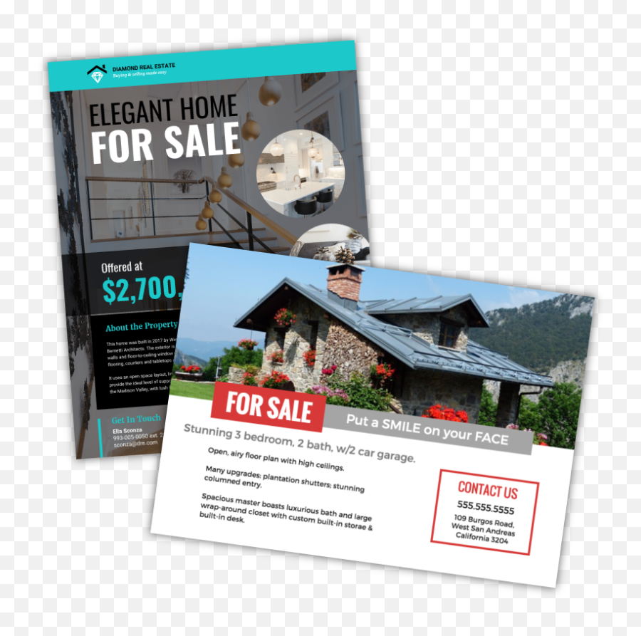 Real Estate Flyer Templates By Venngage - Flyer Png,Flyers Png