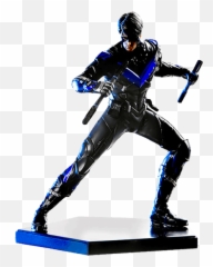 Nightwing Arkham Knight Png - Batman Arkham Knight Nightwing Iron Studios,Nightwing Png