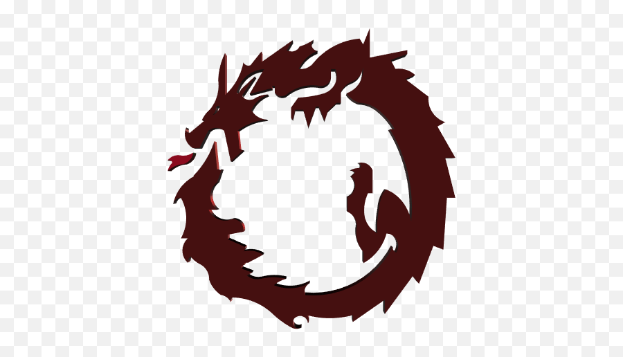 P3d - Chinese Dragon In A Circle Png,Clan Logo