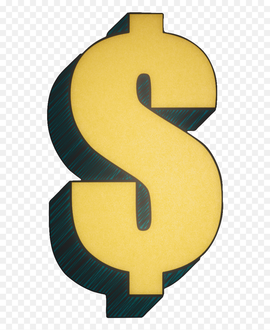 Typekit 3d Scribble Dollar Sign - Vertical Png,Cash Sign Png