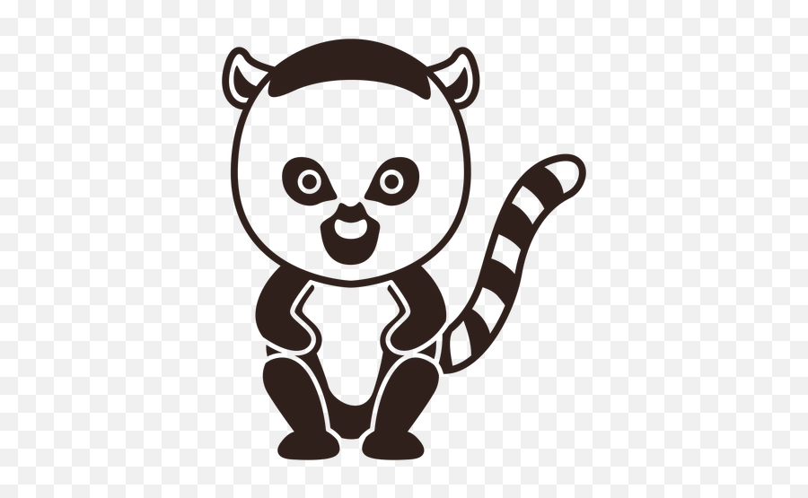 Cute Raccoon Stroke - Transparent Png U0026 Svg Vector File Dot,Racoon Png