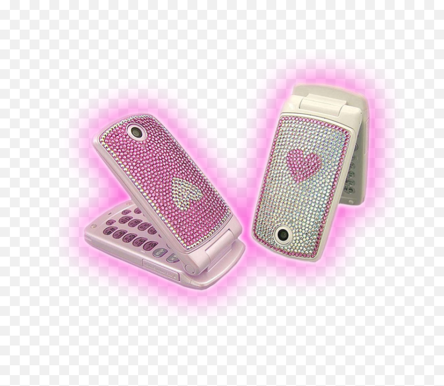 Transparent Png Tumblr - Pink Glitter Flip Phone,Phone Transparent Png