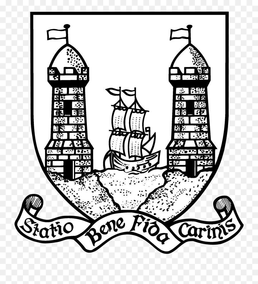 Cork Crest Logo Black And White - Cork City Coat Of Arms Cork City Coat Of Arms Png,Cork Png