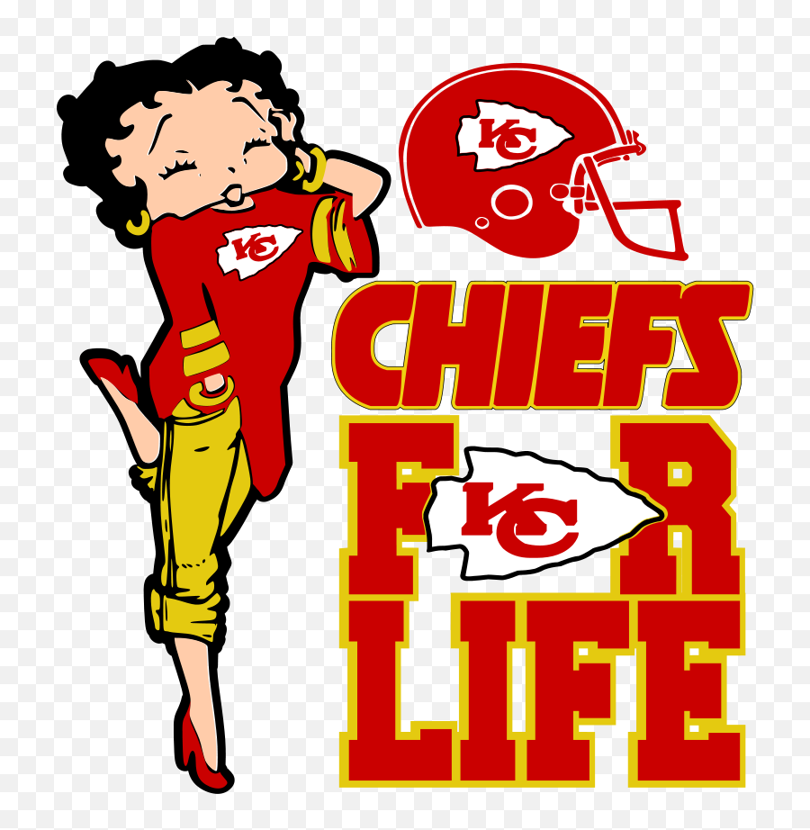 Chiefs For Life Betty Svg The Diva Bling Store - New Orleans Saints Logo Svg Png,Chiefs Logo Png