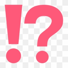 Emoji Exclamation Interrobang Symbol - Question And Marks png