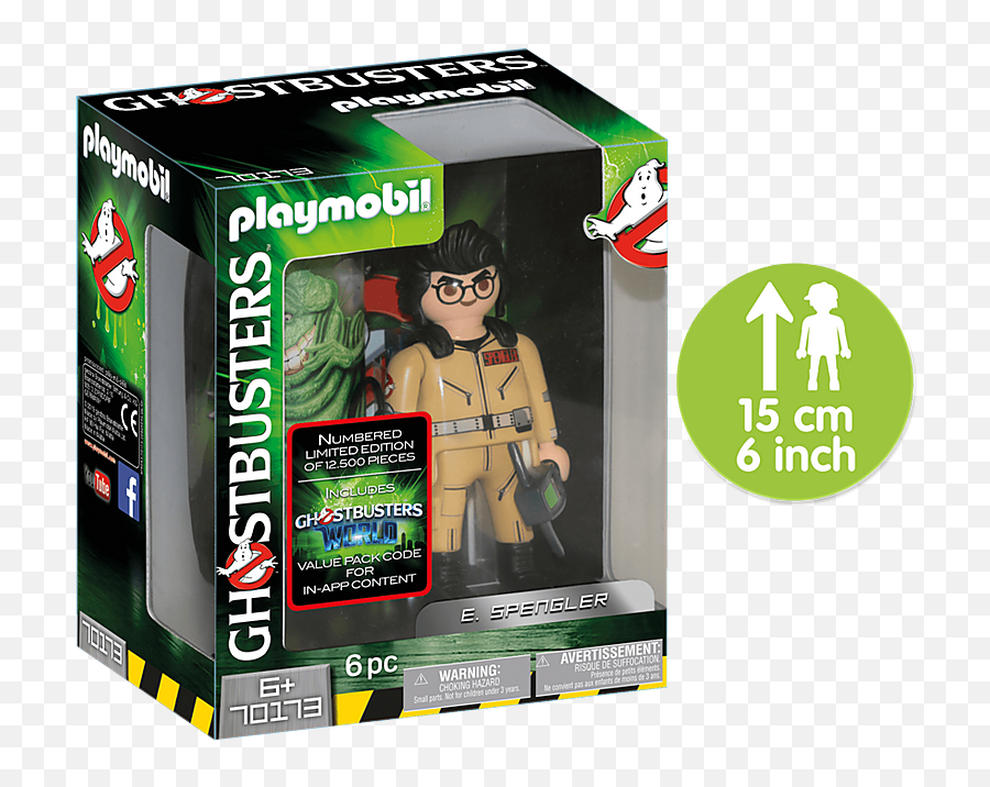Playmobil - 15cm Ghostbusters E Spengler 70173 Playmobil 70171 Png,Ghostbusters Logo Png