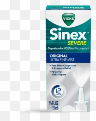 Sinex Severe Ultra Fine Mist - Vicks Clean png