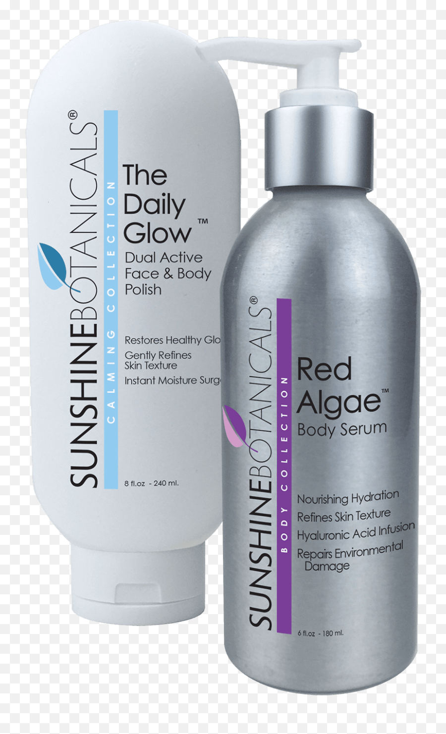 Combo - The Daily Glow And Red Algae Body Serum Lotion Png,Red Glow Transparent