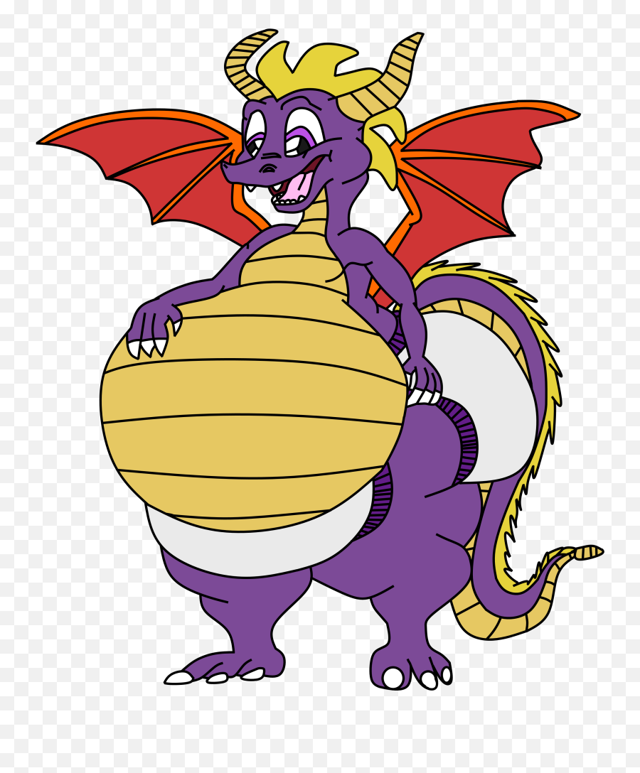 Fat Diapered Spyro Clipart - Full Size Clipart 3133265 Skylanders Adventure Train Png,Spyro Transparent