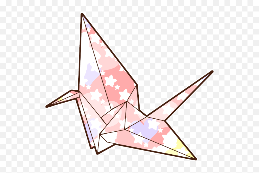 Library Of Wedding Origami Cranes Vector Royalty Free - Origami Crane Transparent Background Png,Crane Png