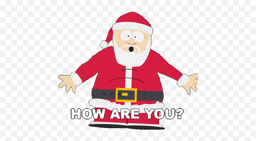 How Are You Santa Claus Gif - Howareyou Santaclaus Southpark Discover U0026 Share Gifs Santa Claus Png,Santa Claus Icon
