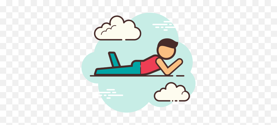 Person Laying - App Store Icon Clouds Png,Person Laying Down Icon