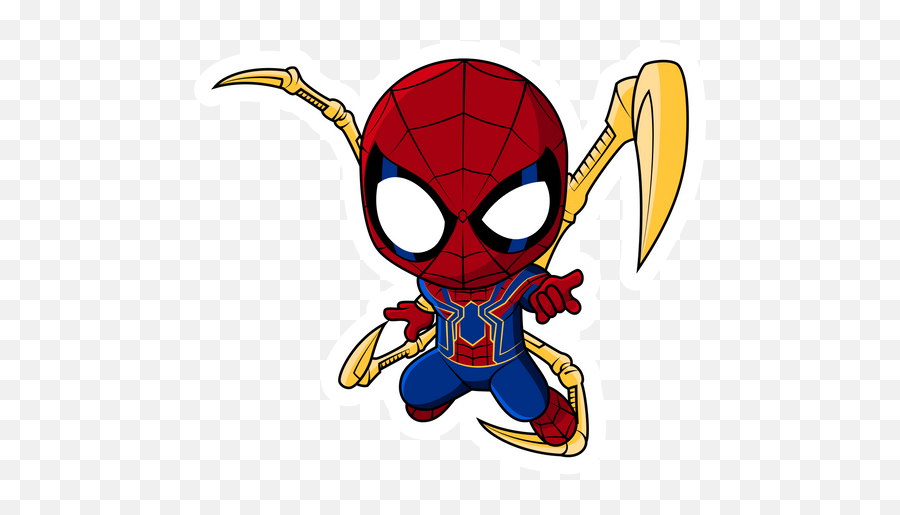 Marvel Chibi Spider - Spiderman Iron Spider Chibi Png,Spider Man Icon Pack