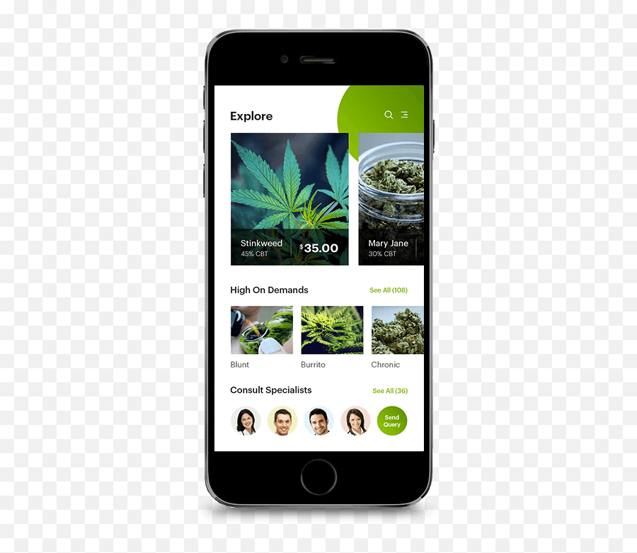 Cannabis App Development Company - All Ride Apps Smartphone Png,Massroots Icon