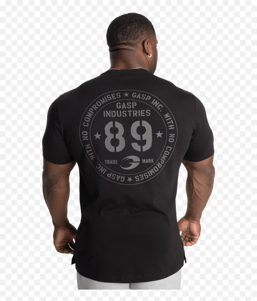 Gasp 89 Classic Tap Tee Black - Short Sleeve Png,True Religion Icon