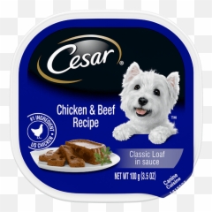 Chicken U0026 Beef Classic Loaf In Sauce Cesar - Cesar Dog Food png