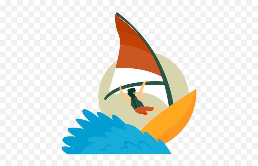 Sail Sailing Windsurf Summer Sport Free Icon - Icon Sporty Png,Sailing Icon