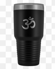 Laser Etched Hindi Sanskrit Om Symbol 30 Ounce Stainless - Cylinder png